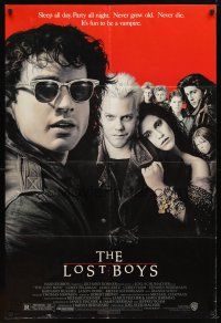 4m530 LOST BOYS 1sh '87 teen vampire Kiefer Sutherland, directed by Joel Schumacher!