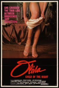 4m658 OLIVIA 1sh '82 she crossed the thin line between innocence and seduction!