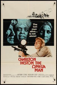 4m660 OMEGA MAN 1sh '71 Charlton Heston is the last man alive, and he's not alone!