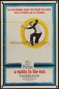 4m739 RAISIN IN THE SUN 1sh '61 Sidney Poitier, from Lorraine Hansberry's prize-winning novel!