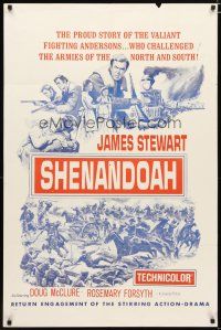 4m806 SHENANDOAH military 1sh R60s James Stewart, Doug McClure, Civil War!