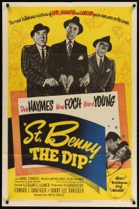 4m847 ST BENNY THE DIP 1sh '51 directed by Edgar Ulmer, Dick Haymes & Nina Foch!