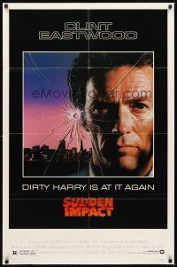 4m871 SUDDEN IMPACT 1sh '83 Sondra Locke, Hingle, Clint Eastwood is at it again as Dirty Harry!