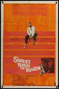 4m882 SWEET BIRD OF YOUTH 1sh '62 Paul Newman, Geraldine Page, from Tennessee Williams' play!