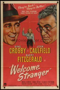 4m963 WELCOME STRANGER style A 1sh '47 Bing Crosby, Joan Caulfield & Barry Fitzgerald!