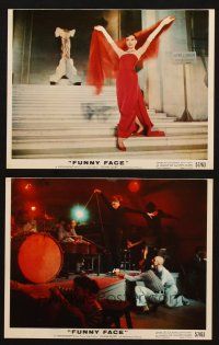 4p514 FUNNY FACE 2 color 7.75x10 stills '57 great images of Audrey Hepburn dancing, Stanley Donen