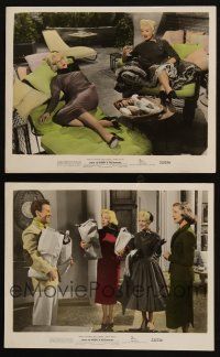 4p142 HOW TO MARRY A MILLIONAIRE 2 color 8x10 stills '53 sexy Marilyn Monroe, Grable, Bacall!