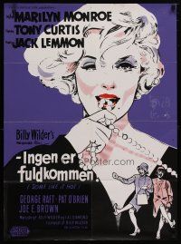 4p064 SOME LIKE IT HOT Danish R60s different Stilling art of sexy Marilyn Monroe w/pearls!