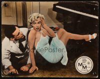 4p199 MARILYN German LC '63 sexy c/u on floor by piano with Tom Ewell from Seven Year Itch!