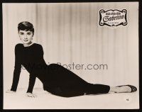 4p562 SABRINA German LC '50s full-length portrait of beautiful Audrey Hepburn, Billy Wilder