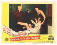 4p114 GENTLEMEN PREFER BLONDES LC #3 '53 sexy Marilyn Monroe & Jane Russell de-pants Elliot Reid!