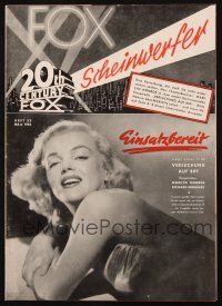 4p260 20TH CENTURY FOX SCHEINWERFER German exhibitor magazine March 1953 sexy Marilyn Monroe!