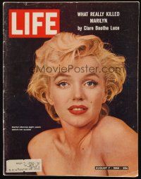 4p211 LIFE MAGAZINE magazine August 7, 1964 What Really Killed Marilyn Monroe!