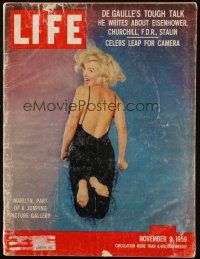 4p207 LIFE MAGAZINE magazine November 9, 1959 Marilyn Monroe, Part of a Jumping Picture Gallery!