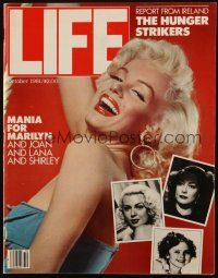 4p213 LIFE MAGAZINE magazine October 1981 Mania for Marilyn Monroe, Joan, Lana & Shirley!