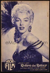 4p267 MON FILM French magazine June 22, 1955 sexy Marilyn Monroe in River of No Return!