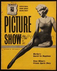 4p268 PICTURE SHOW English magazine October 15, 1960 sexy Marilyn Monroe's search for happiness!