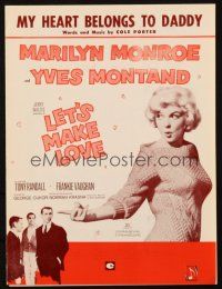 4p273 LET'S MAKE LOVE sheet music '60 sexy Marilyn Monroe, My Heart Belongs to Daddy, Cole Porter