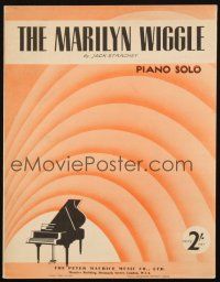 4p276 MARILYN MONROE English sheet music '56 The Marilyn Wiggle piano solo by Jack Strachey!