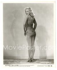 4p148 LADIES OF THE CHORUS 8.25x10 still R52 full-length sexy young Marilyn Monroe w/her back turned