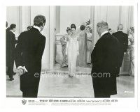 4p487 MY FAIR LADY 8x10.25 still '64 Harrison watches Audrey Hepburn make her entrance at the ball!
