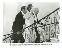 4p484 MY FAIR LADY 8x10.25 still '64 Audrey Hepburn on stairs with Rex Harrison & Hyde-White!