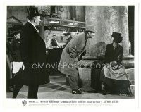 4p486 MY FAIR LADY 8x10.25 still '64 flower girl Audrey Hepburn is taunted by Harrison & Hyde-White!