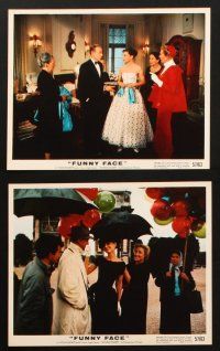 4p508 FUNNY FACE 10 color 8x10 stills '57 beautiful Audrey Hepburn, Fred Astaire, Stanley Donen