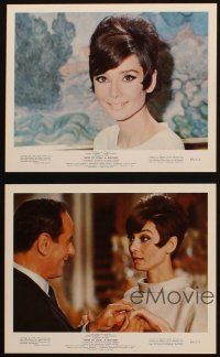 4p511 HOW TO STEAL A MILLION 4 color 8x10 stills '66 sexy Audrey Hepburn, Peter O'Toole, Wyler