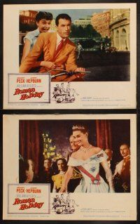 4p462 ROMAN HOLIDAY 8 LCs R60 different images of Audrey Hepburn & Gregory Peck, William Wyler