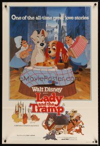 4r054 LADY & THE TRAMP Aust 1sh R80 Walt Disney most romantic image from canine dog classic!