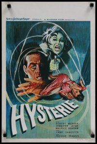 4r274 HYSTERIA Belgian '65 Robert Webber, Hammer horror, it will shock you out of your seat!