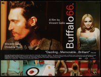 4r714 BUFFALO '66 British quad '98 sexy Christina Ricci & star/director Vincent Gallo!