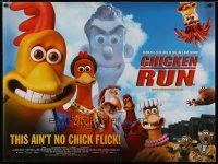 4r718 CHICKEN RUN DS British quad '00 Peter Lord & Nick Park claymation, poultry with a plan!