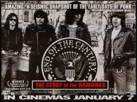 4r727 END OF THE CENTURY: THE STORY OF THE RAMONES advance British quad '03 THE legendary band!