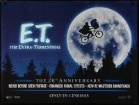 4r726 E.T. THE EXTRA TERRESTRIAL teaser DS British quad R02 Spielberg, best bike over moon image!