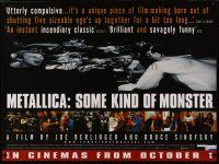 4r768 METALLICA: SOME KIND OF MONSTER advance British quad '04 rock 'n' roll documentary