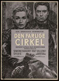 4r332 ADULTRESS Danish '55 Marcel Carne, art of sexy Simone Signoret, Raf Vallone!