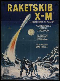 4r401 ROCKETSHIP X-M Danish '50 Lloyd Bridges, different sci-fi art by Wenzel!