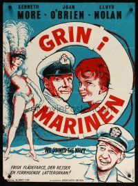 4r424 WE JOINED THE NAVY Danish '62 Kenneth More, Joan O'Brien, Lloyd Nolan!