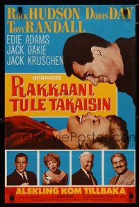 4r172 LOVER COME BACK Finnish '62 Rock Hudson, Doris Day, Tony Randall, Edie Adams