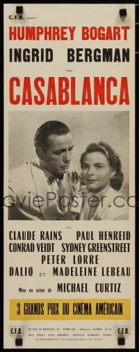 4r536 CASABLANCA French R50s Humphrey Bogart, Ingrid Bergman, Michael Curtiz classic!
