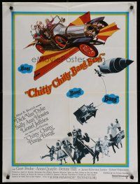 4r565 CHITTY CHITTY BANG BANG French 23x32 '69 Dick Van Dyke, Sally Ann Howes, art of flying car!