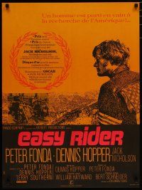 4r577 EASY RIDER French 23x32 R80s Peter Fonda, motorcycle biker classic directed by Dennis Hopper!