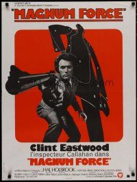 4r595 MAGNUM FORCE French 23x32 '74 Clint Eastwood is Dirty Harry pointing his huge gun!