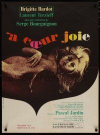 4r623 TWO WEEKS IN SEPTEMBER French 23x32 '67 A Coeur Joie, sexy Brigitte Bardot in love!