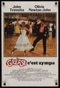 4r645 GREASE French 15x21 '78 John Travolta & Olivia Newton-John in a most classic musical!
