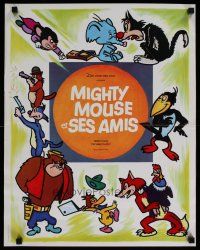 4r665 MIGHTY MOUSE ET SES AMIS French 15x21 '70s great images of Terrytoons characters!