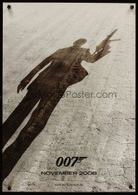 4r031 QUANTUM OF SOLACE teaser DS German '08 Daniel Craig as James Bond, cool shadow image!