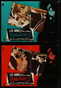 4r196 CABARET set of 2 Italian photobustas '72 Liza Minnelli in Nazi Germany, Bob Fosse!